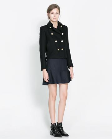 Zara Short Double Breasted Jacket