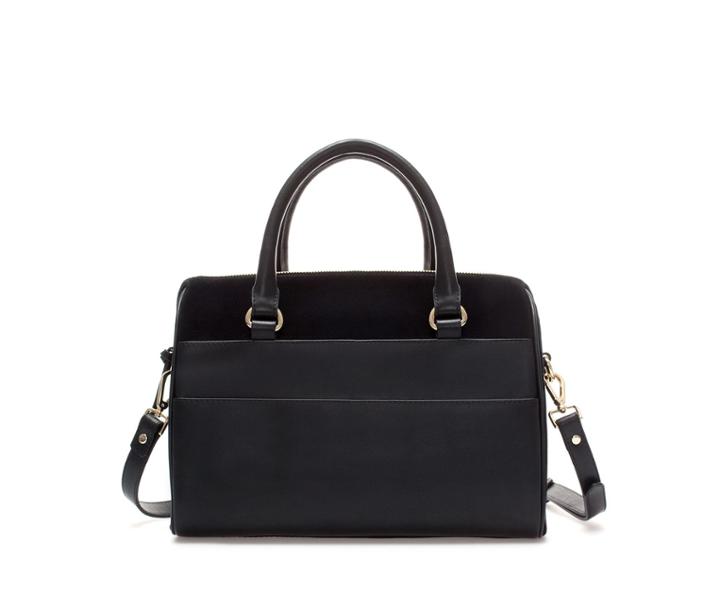 Zara Leather Bag With Pockets