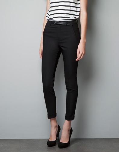 Belted Capri Pants
