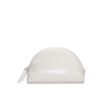Zara Crackle Leather Clutch Bag