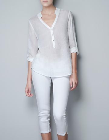 Blouse With Gold Buttons