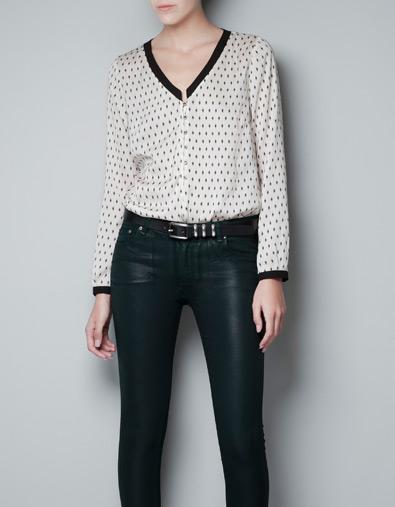 Polka Dot Printed Blouse