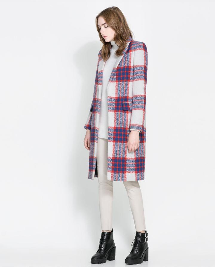 Zara Checked Coat