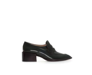 Zara Leather Pointed Moccasin
