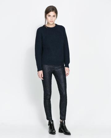 Zara Faux Leather Trousers