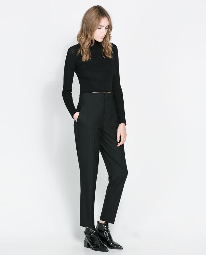 Zara Short Ribbed Sweater