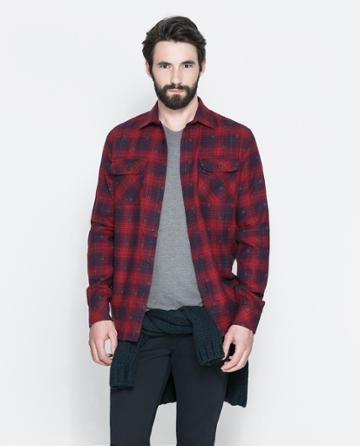 Zara Printed Flannel Shirt