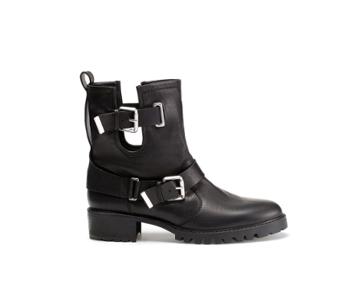 Zara Leather Ankle Boot With Straps