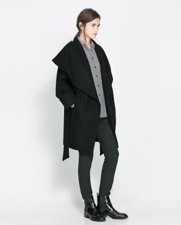 Zara Woollen Wraparound Coat