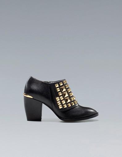 Gold Studded Ankle Boot