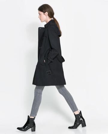 Zara Trench Coat With Detachable Lining