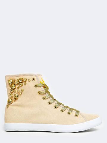 Cute To The Core Pumped Rhinestone Sneaker