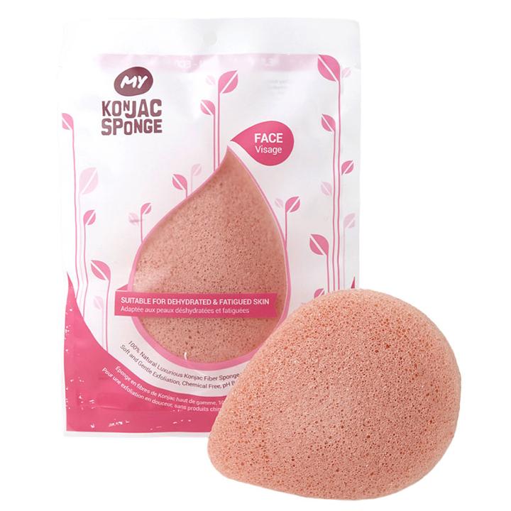 My Konjac Sponge French Pink Clay Facial Sponge