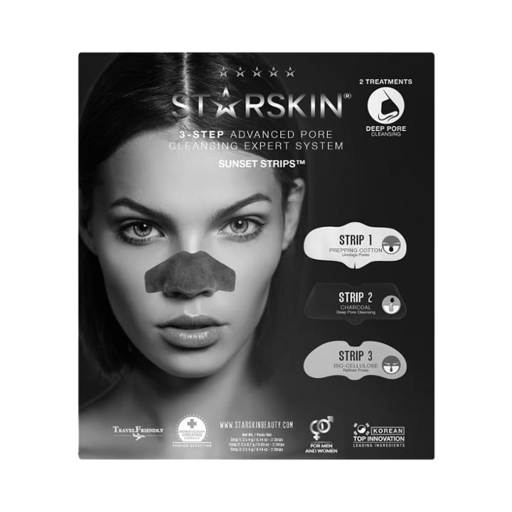 B-glowing Starskin&reg; Sunset Strips&trade; 3-step Advanced Pore Cleansing Expert System