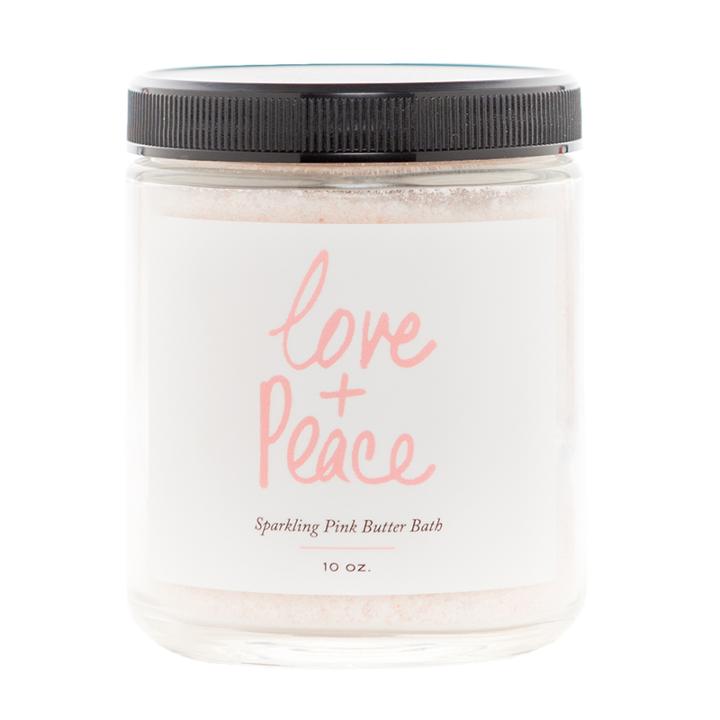 Olivine Love + Peace Sparkling Pink Butter Bath