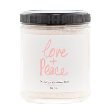 Olivine Love + Peace Sparkling Pink Butter Bath