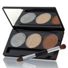 Laura Geller Beauty Creme Glaze Baked Eyeshadow Trio With Mini Shadow And Liner Brush - Golden Sunset
