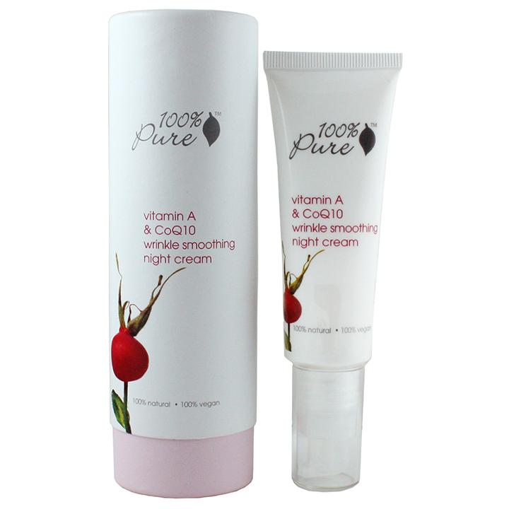 100 Pure Vitamin A & Coenzyme Q10 Wrinkle Smoothing Night Cream