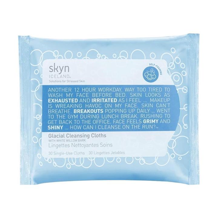 B-glowing Glacial Cleansing Cloths With Biospheric Complex