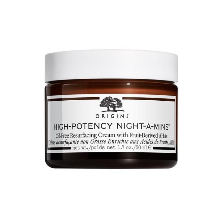 B-glowing High-potency Night-a-mins&trade; Oil-free Resurfacing Cream With Fruit-derived Ahas