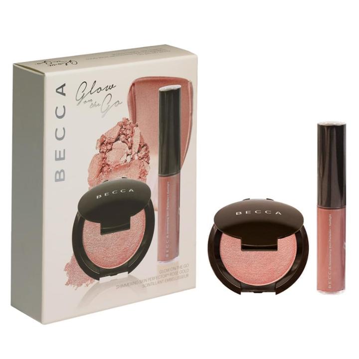 B-glowing Shimmering Skin Perfector Rose Gold Glow On The Go Collection - Limited Edition