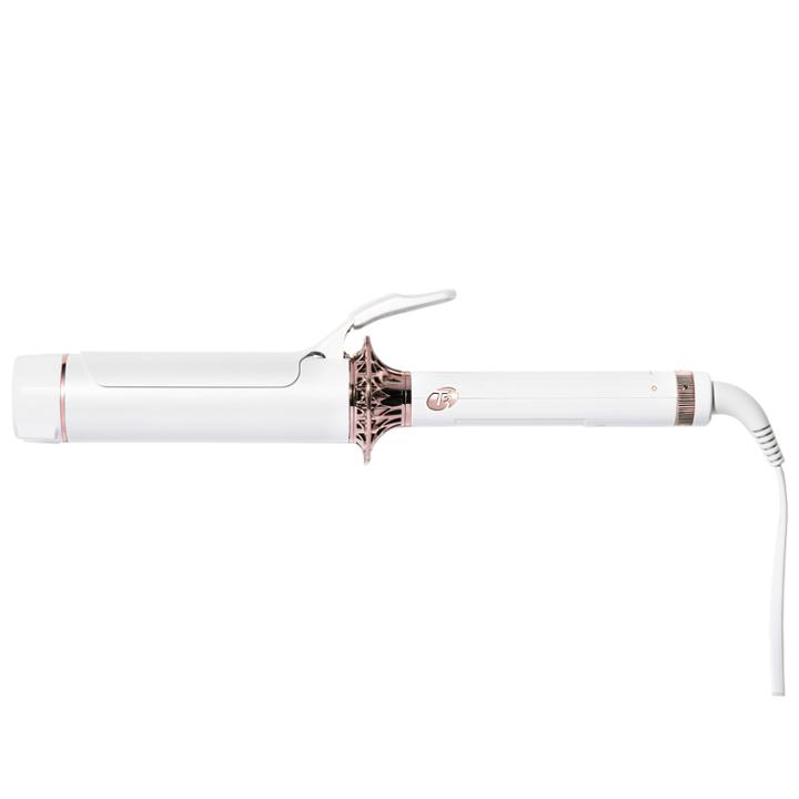 B-glowing Bodywaver 1.75 Professional Ceramic Styling Iron For Waves And Volume (white & Rose Gold)
