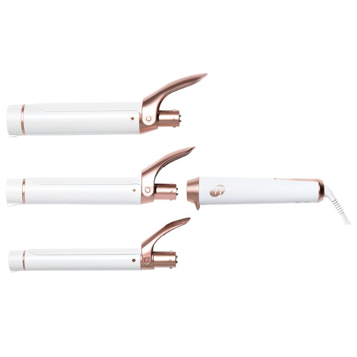 B-glowing Twirl Trio Interchangeable Clip Curling Iron Set: 1, 1.25, 1.5