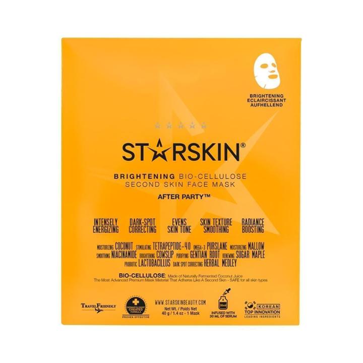 B-glowing After Party&trade; Coconut Bio-cellulose Second Skin Brightening Face Mask