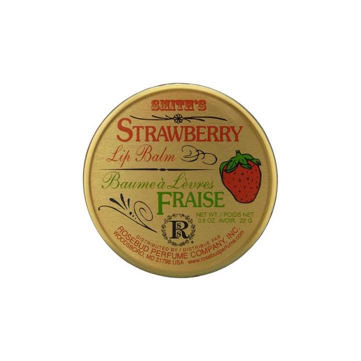 Rosebud Salve Strawberry Lip Balm Tin