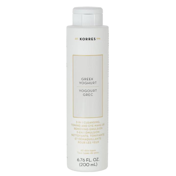 B-glowing Greek Yoghurt 3 In 1 Cleansing, Toning And Eye Make-up Removing Emulsion