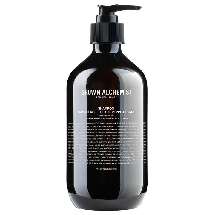 Grown Alchemist Shampoo: Damask Rose, Black Pepper & Sage - 300 Ml