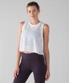 Lululemon Hint Of Sheer Cropped Tank