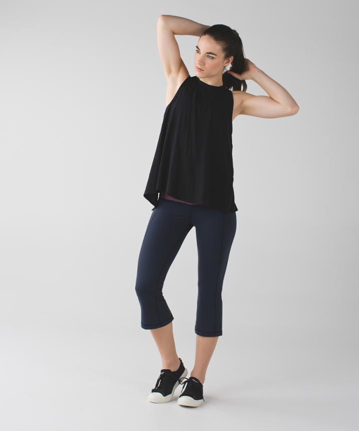 Lululemon Gather & Crow Crop Ii *full-on Luon 21