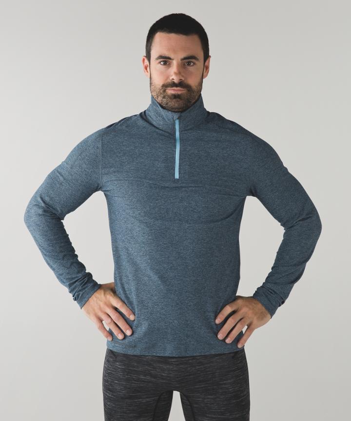 Lululemon Surge Warm 1/2 Zip *silver