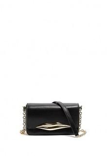 Flirty Lips Mini Cross Body Black Bag By Diane Von Furstenberg