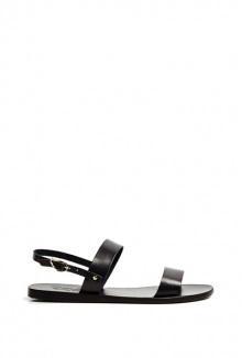 Clio Black Simple Sandal By Ancient Greek Sandals