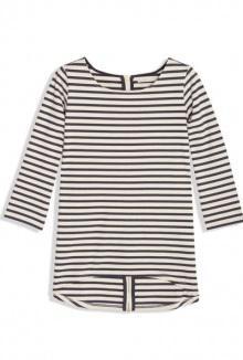 Shore Striped T-shirt With Zip Back By Day Birger Et Mikkelsen