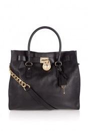 Black Hamilton 18k Tote By Michael Michael Kors