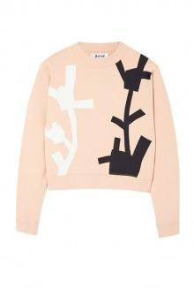 Bird Flower Print Sweat By Acne