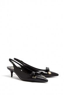 Stonestreet Pointed Toe Kitten Heel Sling Back By Burberry