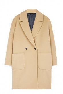 Oversized Camel Coat By Msgm