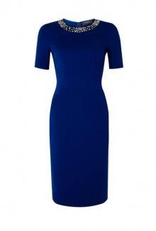 Blue Embellished Dress By Paul Smith Black