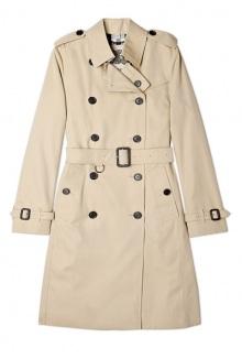Honey Cotton Trench Coat By Burberry Brit