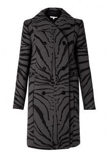 Zebra Stripe Wool Pea Coat By Carven