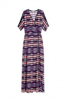 Lillian Wrap Dress With Mid Sleeves By Dagmar