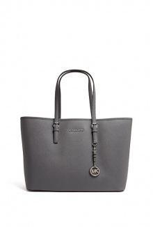 Slate Grey Jet Set Medium Multifunction Tote By Michael Mich