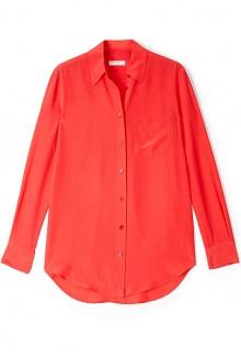 Reese Bittersweet Silk Shirt By Equipment