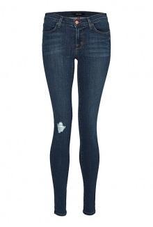Quantum Distressed Mid-rise Skinny Jeans By J Brand Denim