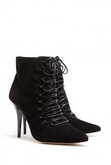Zara Suede Lace-up Ankle Boots By Lucy Choi London